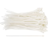 Нейлоновые хомуты для проводов FIT белые, 100 шт., 3,6х300 мм 60371