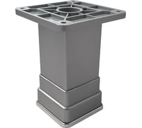 Комплект из 4 декоративная квадратная регулируемая опора 100 мм серый хром Lemax PROF SET4(DK3-100-50-22)