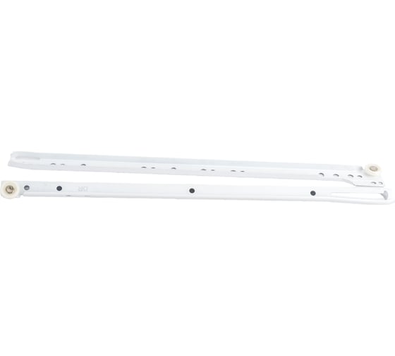 Роликовые направляющие Lemax prof комплект, 400 мм, толщина 1 мм, белый NR-10-WT1-400