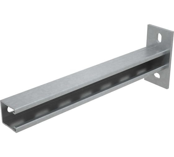 Страт-консоль одиночная усиленная развернутая Система КМ 41x41 L500 s:2,5 мм KSSUR41-500 1