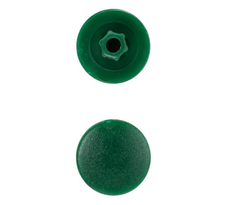 Заглушка под конфирмат ВИРТУОЗ зеленая, 50 шт. 43344