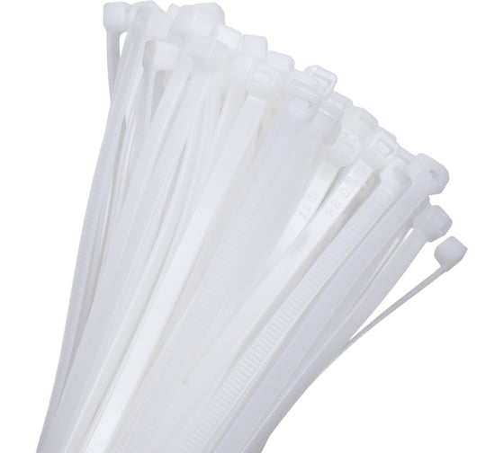 Стяжки нейлоновые DR.BARRETT белые, 4.8x250 мм S-17 1