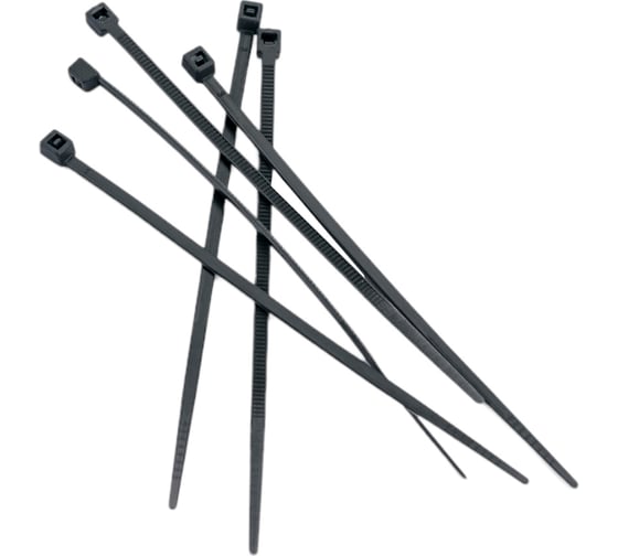 Кабельная стяжка (хомут) NORMA-RUS 3,6x370 мм, черная, 100 шт НР-СТ8636370BL 1