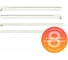 Роликовые направляющие Mebax 450 мм белые, 4 комплекта 00-00003378 1