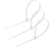 Стяжка нейлоновая (хомут нейлон) REDMARK 150x3,6мм, белая 100 шт. RM470004
