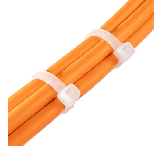 Стяжка нейлоновая Fortisflex КСС «MULTILOCK» 5x300, белый, 100 шт. 102307