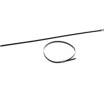 Кабельная стяжка (хомут) ЭРА стальная AISI 304 с полимерным покрытием NO225257 4.6x300 мм 10 шт Б0066317