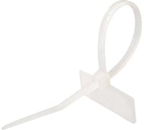 Кабельные стяжки ЭРА NO225320 (хомут) нейлоновая 2.5x200 мм белая с площадкой для маркировки 25х15 50 шт Б0066063