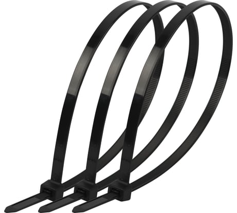 Кабельная стяжка ЭРА NO224199 (хомут) нейлоновая 3.6x200 мм черная (100 шт/уп) Simple Б0066033