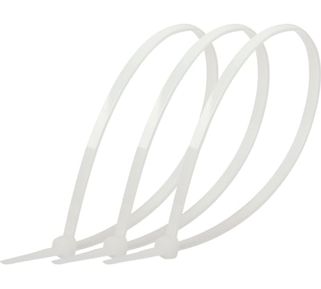 Кабельная стяжка ЭРА NO224194 (хомут) нейлоновая 4.8x400 мм белая (100 шт/уп) Simple Б0066027