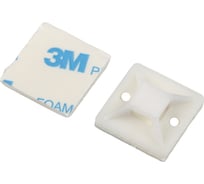 Площадка самоклеящаяся под хомуты ЭРА NO225301 20x20 мм белая 50 штук Б0066703