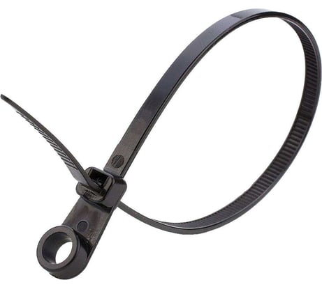 Кабельная стяжка ЭРА NO224589 (хомут) нейлоновая под винт 3.6x150 мм черная (100 шт/уп) Б0066047