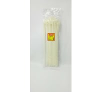 Кабельные стяжки стандартные LUXEL натурального цвета, 7.6x370 мм, полиамид 6.6, 100 шт. LX-20045-S.W