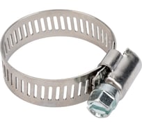 Хомут червячный CNIC 40-60/12.7 мм, W2 нержавеющая сталь с оц. винтом SAE J1670 05B4060 52558