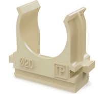 Крепеж-клипса для труб Промрукав негорючая НГ атмосферостойкая сосна в п/э d20 мм 100 шт. в упаковке PR13.02772