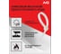 Нейлоновая стяжка AVG 4.8x350 белая 4,8х350 1