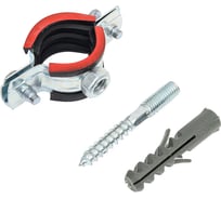 Трубный хомут в упаковке КРЕП-КОМП 3/4, М8, шпилька 8x60/гайка М8/дюбель 10х50 TR23-28PAK41пр