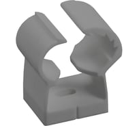 Клипса IEK с фикс. для глад. труб 20-25мм сер. (24шт/упак) CTA00D-FL-020-K41