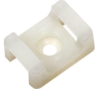 Площадка IEK ПМ 22x16x5мм под винт белая (100шт) UHP33-22-16-5-100-K01