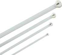 Хомут IEK Хку 2,5x100мм со стальным замком белый (100шт) UHH34-D025-100-100-K01