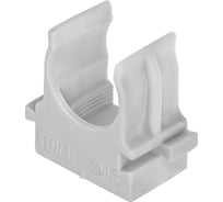 Крепеж-клипса для трубы TDM ELECTRIC 16 мм для прямого монтажа (100 шт.) серая SQ0405-8001