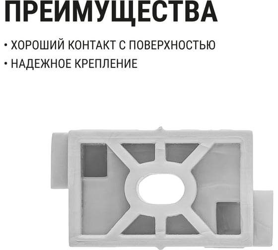 Крепеж-клипса для трубы TDM ELECTRIC 16 мм для прямого монтажа (100 шт.) серая SQ0405-8001