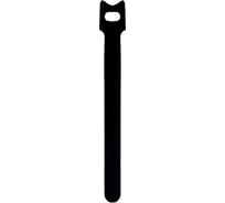 Стяжка-липучка Filum 200x12 мм, 12 шт, мягкая пряжка, цвет черный (кабельный организатор) FL-CMT-200-BK