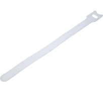 Стяжка-липучка Filum 200x12 мм, 12 шт, мягкая пряжка, цвет белый (кабельный организатор) FL-CMT-200-WH