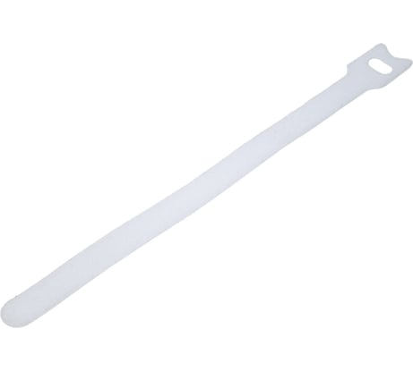 Стяжка-липучка Filum 200x12 мм, 12 шт, мягкая пряжка, цвет белый (кабельный организатор) FL-CMT-200-WH