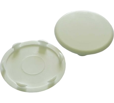 Заглушка для отверстий в мебели Левша D35 ( 4 шт), белый У8-9130.Б