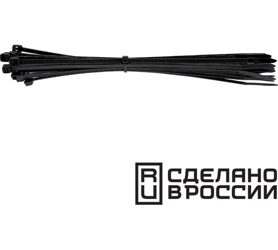 Хомут Мягкий свет 3.6мм x 250мм от 3мм до 65мм, 100 шт., нейлон st.fl.3.6x250.b
