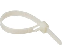 Хомут стяжка Topfort нейлоновая многоразовая 8х200 белый 100 шт. в упаковке 2097665