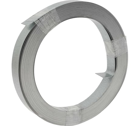 Рулонная упаковочная оцинкованная лента 20х0.5мм 20м Gigant 123932
