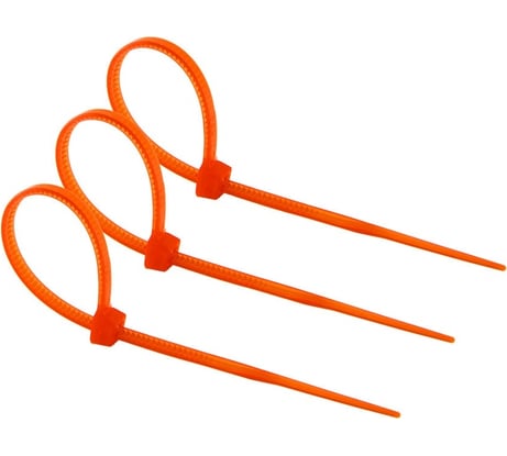 Нейлоновый хомут TDM ELECTRIC 4.8х300 мм, оранжевый, 25 штук SQ0515-0368