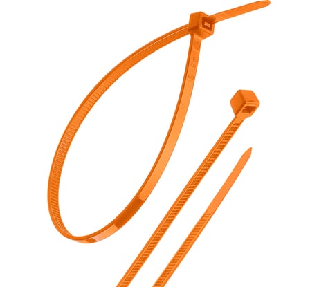 Нейлоновый хомут TDM ELECTRIC 2.5х100 мм, оранжевый, 25 штук SQ0515-0365