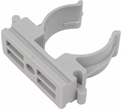 Крепеж-клипса для труб Gigant прямой монтаж D25 серая 100шт 123935