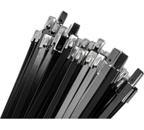 Стальные хомуты-стяжки Gigant нерж. с полимерным покрытием 4,6x250мм 100шт. 123944