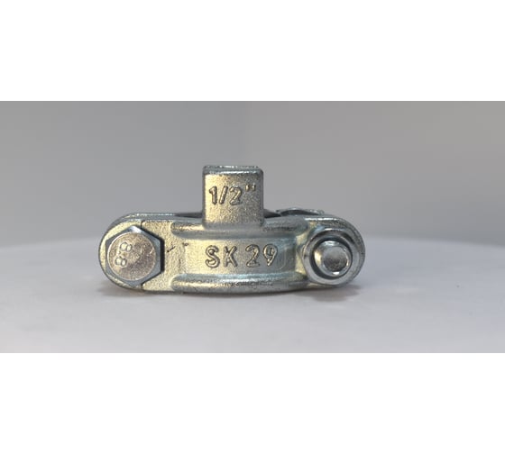 Хомут силовой Extrim blast двухболтовый сталь с фиксаторами SK 29 1