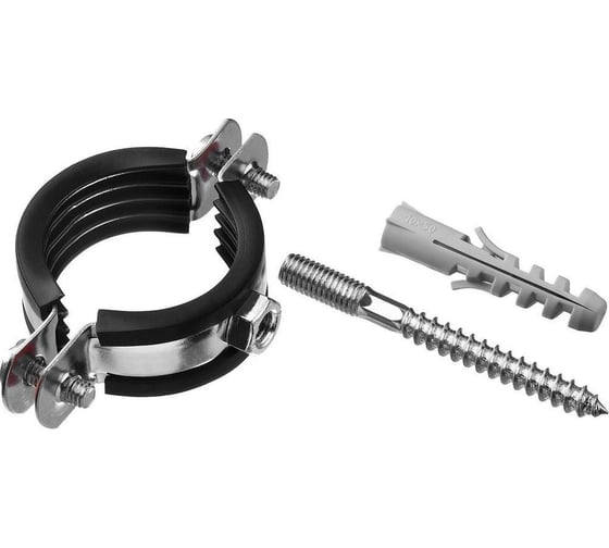 Хомут металлический с резинкой Millennium 1 1/2" (48-52 мм; 8x80) XRD040R (14 0112 18) 1