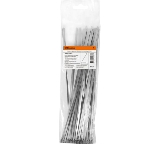 Стальной хомут TDM ELECTRIC ХС 304 7,9х400, 50 шт. SQ0582-0019