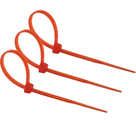Нейлоновые хомуты TDM ELECTRIC 2,5х100 мм, красный, 25 штук SQ0515-0344