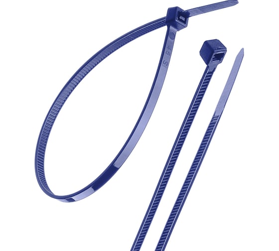 Нейлоновые хомуты TDM ELECTRIC 2,5х100 мм, синий, 25 штук SQ0515-0345 1