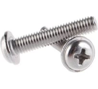 Винт Море-Метизов DIN967 с фланцем А2 M6x10 мм, 10 шт VINT967A2M61010М