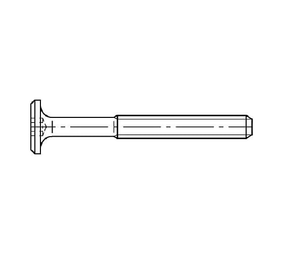 Винт ОПМ мебельный 601008-3 М8x50 zn 200 шт УТ000161751 1