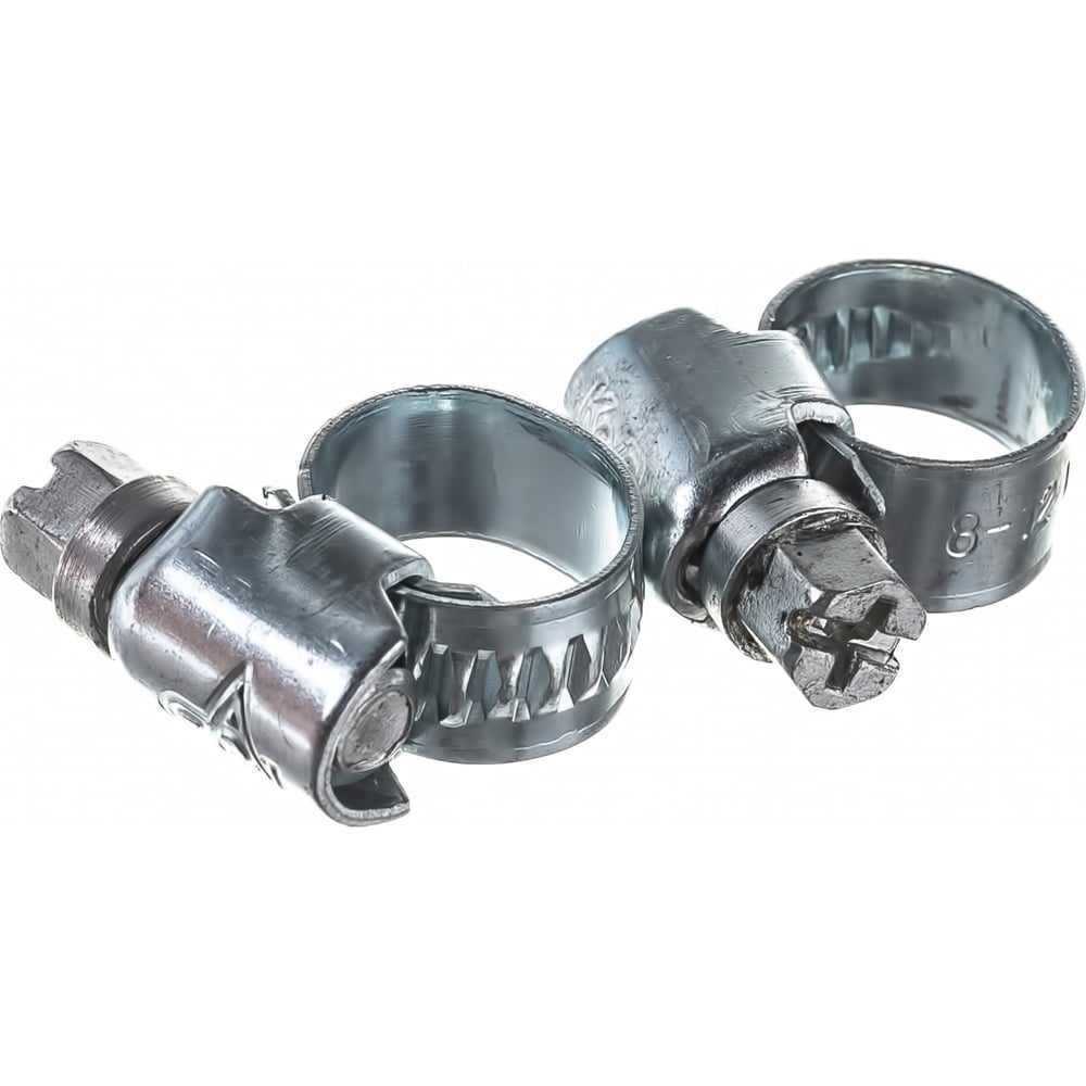 Обжимной хомут Госкреп 9 мм, оцинк., 8-12 мм, 2 шт. 11-0012260 ...