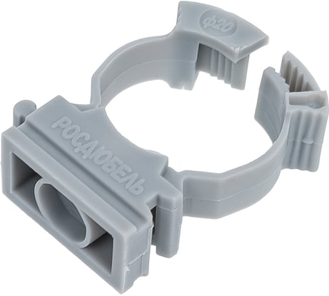 Крепеж клипса для трубы гофры 23 Болта с замком d 20 мм, 20 шт. 17-1210ф20