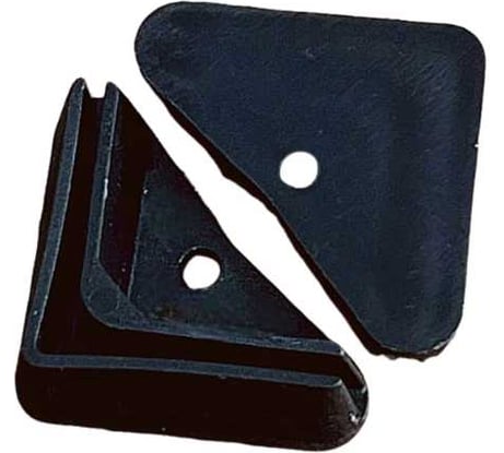 Подпятник угол (опора, заглушка) 23 Болта для стеллажа 30x30 мм, 10 шт 18-0510ф10