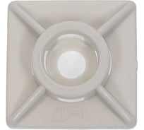 Площадка под хомут стяжку 23 Болта 19x19 мм белая, 100 шт. 15-0305ф100