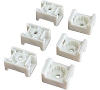 Площадка под стяжку для монтажного пистолета 23 Болта 16x23 мм белая, 100 шт. 15-0255ф100