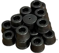 Подпятник 23 Болта круглый мебельный с отверстием 22x13,5x5 мм, 10 шт 18-0240ф10